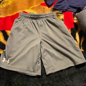 Boys under armour grey shorts